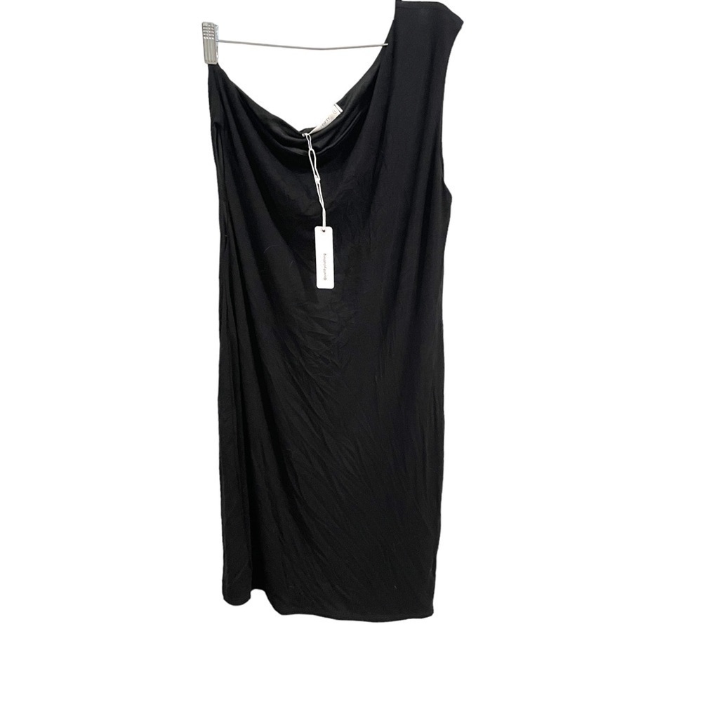Six FIFTY One Shoulder Black Mini Dress Size Large NWT - Picture 3 of 12